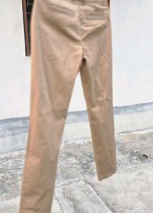Khaki Straight Leg Pants