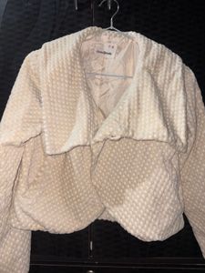 Cozy Cream Textured Jacket