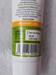 Mamaearth vitamin C Face cream And Mask