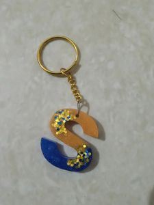 Resin S Key Ring