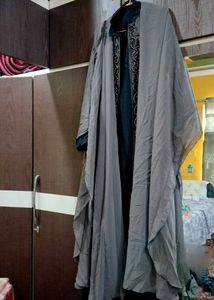 Elegant Ethnic Soudi Style Double Layered Abaya
