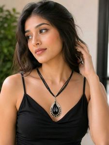 Elegant Tear Drop Pendant Necklace