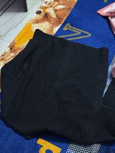 Black Textured Cardigan