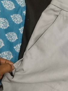 Men's Light Grey pant shirt