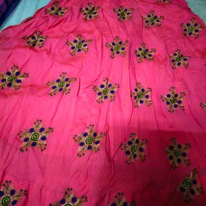 Beautiful Pink Ethnic Gown with Dupatta