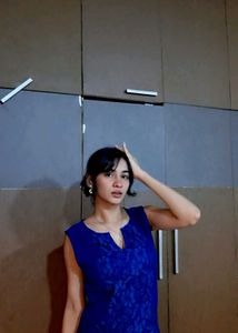 Vibrant Blue Sleeveless Dress (negotiable)