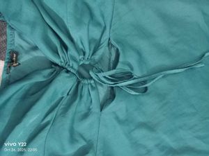 Teal Ruched Bodycon Dress