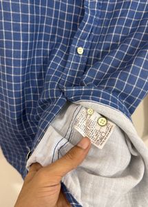 Blue Checked Casual Shirt