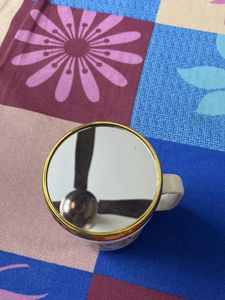 Ceramic Pairs Print Coffee Mug With Mirror