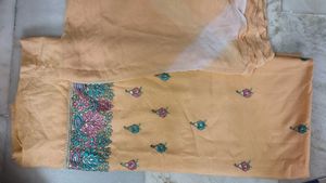 Embroidered dress material