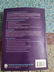 R.D. Sharma Applied Mathematics Class XI Vol 1