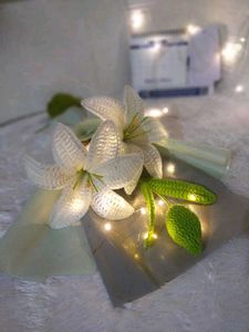Handmade Crocheted Lily Flower Decor