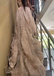 🎀🕊️Elegant Pearl Embellished Gown