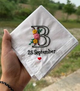 embroidery  Handkerchief coustmization any name