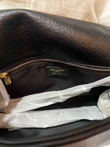 Ysl Classic Black Leather Shoulder Bag