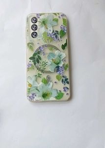 Samsung A14 Floral Phone Case with Grip