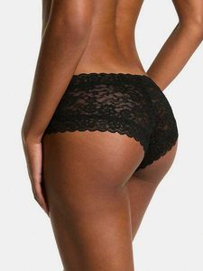 victoria's secret Black Lace High-Waisted Briefs