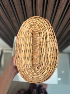 🆕Oval Cane Woven Basket With Handle  🆕