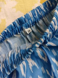 Blue Ikat Print Kurta
