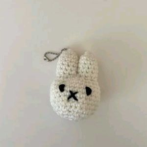 🤍Cute Crochet Bunny Keychains - Set of 2