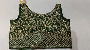 Embellished Green Blouse