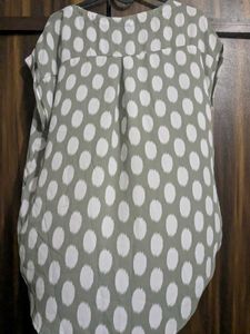 H&amp;H Olive polka print Top