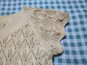 Butter yellow Crochet Knit Top