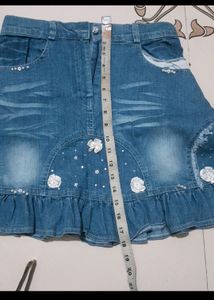 Designer Denim Skirt