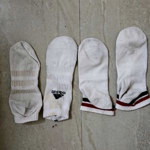 Adidas &amp; Striped Socks (2 pairs)