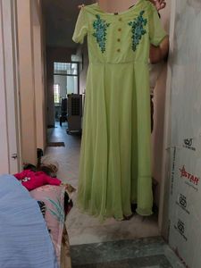 fluorescent green beautiful gown