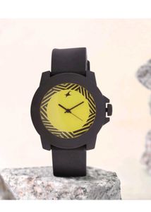 Fastrack Black & Yellow Watch
