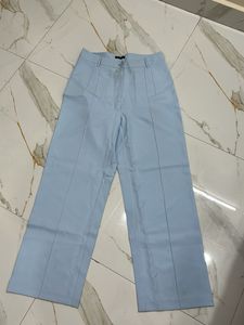 Light Blue Wide Leg Trousers