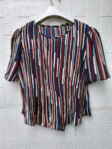 New with tag Striped Short Sleeve Top