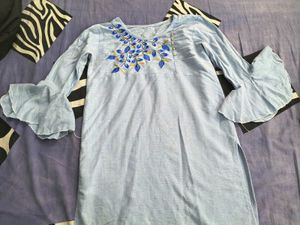 Sea blue kurti