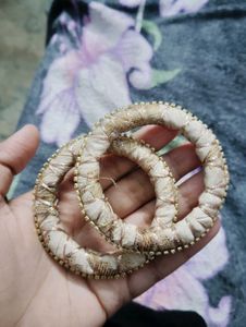 Handcrafted Embroidered Bangles (Set of 2)
