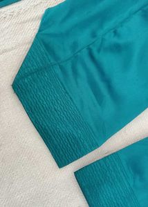 Teal Silk Salwar Pants