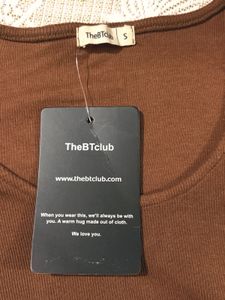 TheBTclub Chocolate Brown Ribbed Crop Top