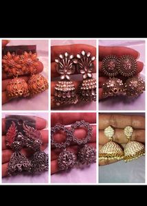 Exquisite Indian Jhumka Earrings Set