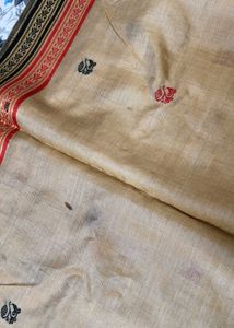 Traditional Tussar Silk Fully Zari Thread Saree