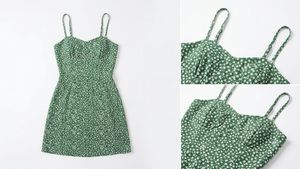 Green Floral Mini Dress