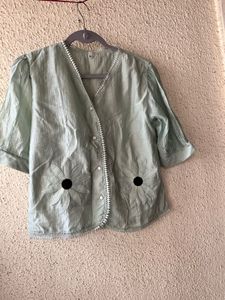 Light Green Floral Kurta top