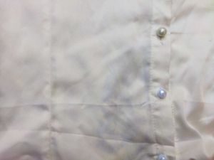 white Collared Short Sleeve Top
