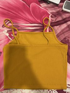 Mustard Crop Top