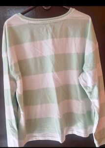 Striped Long Sleeve Top with "Self Love DAILY"