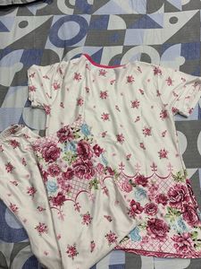 Floral Print Pajama Set