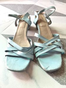 Light Blue Strappy Sandals