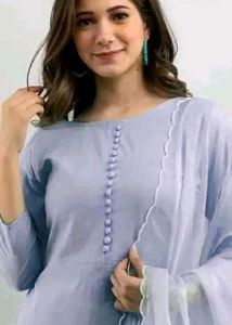 Elegant Grey Kurta Set with Dupatta