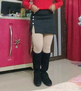 Black Knee-High Boots
