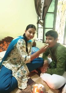 Blue Printed Kurta Set with Dupatta