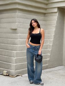 Zara copy Stylish Wide Leg Blue Denim Jeans